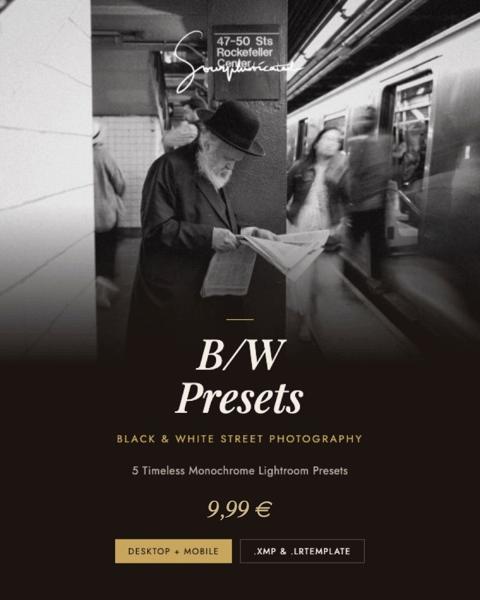 B/W Lightroom Preset Cover