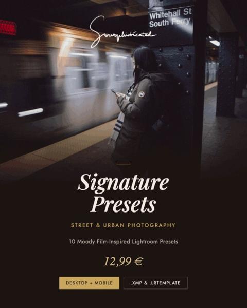 Signature Lightroom Preset Cover